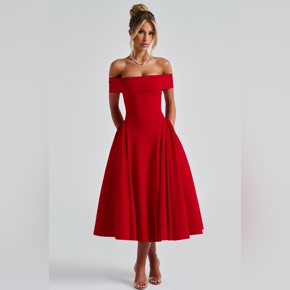 Babyboo Fashion Dresses & Skirts - Chic Strapless Red Dress